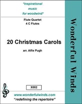 20 Christmas Carols C Flute Quartet cover